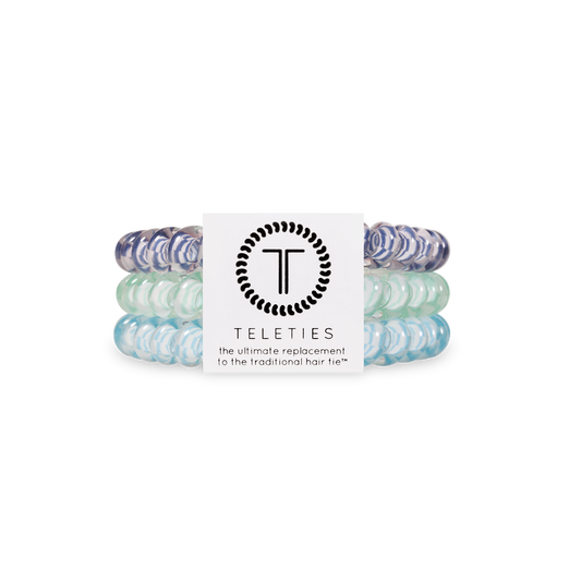 Teleties Spiral Hair Coil | Small | Totally Turquoise