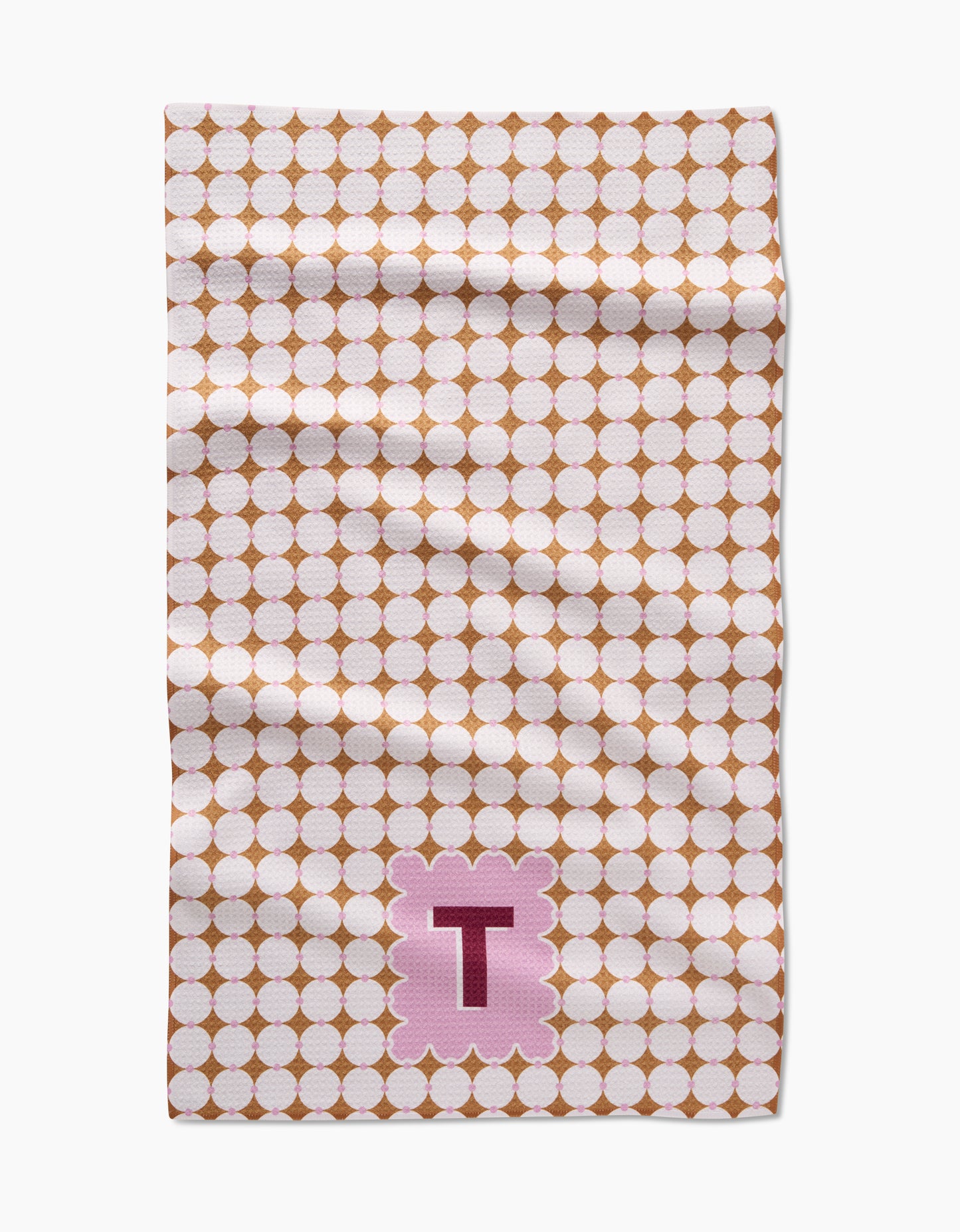 Geometry Monogram Tile Tea Towel