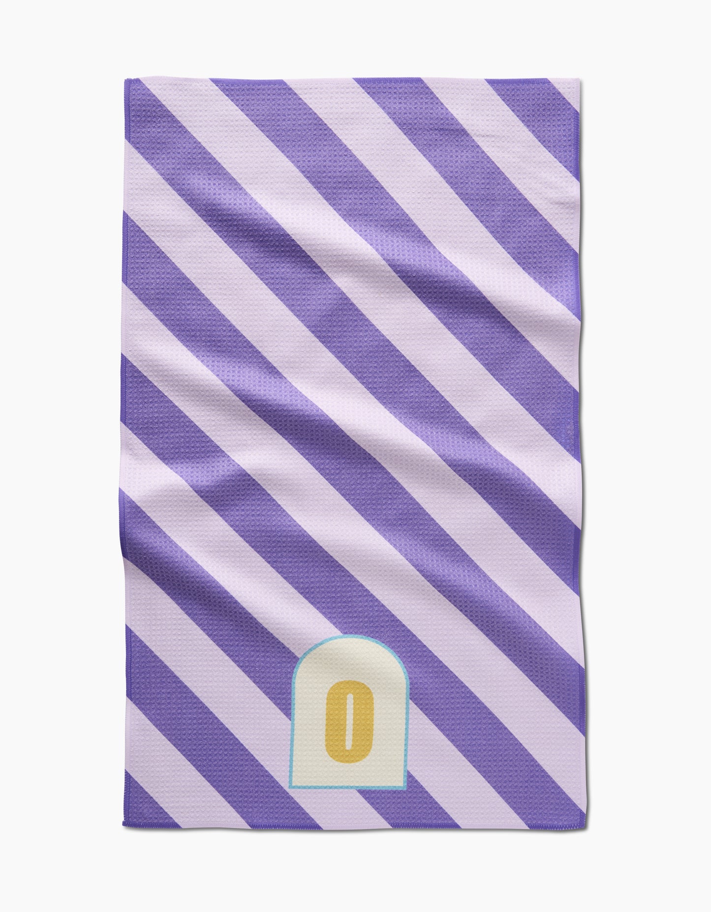 Geometry Monogram Stripe Tea Towel