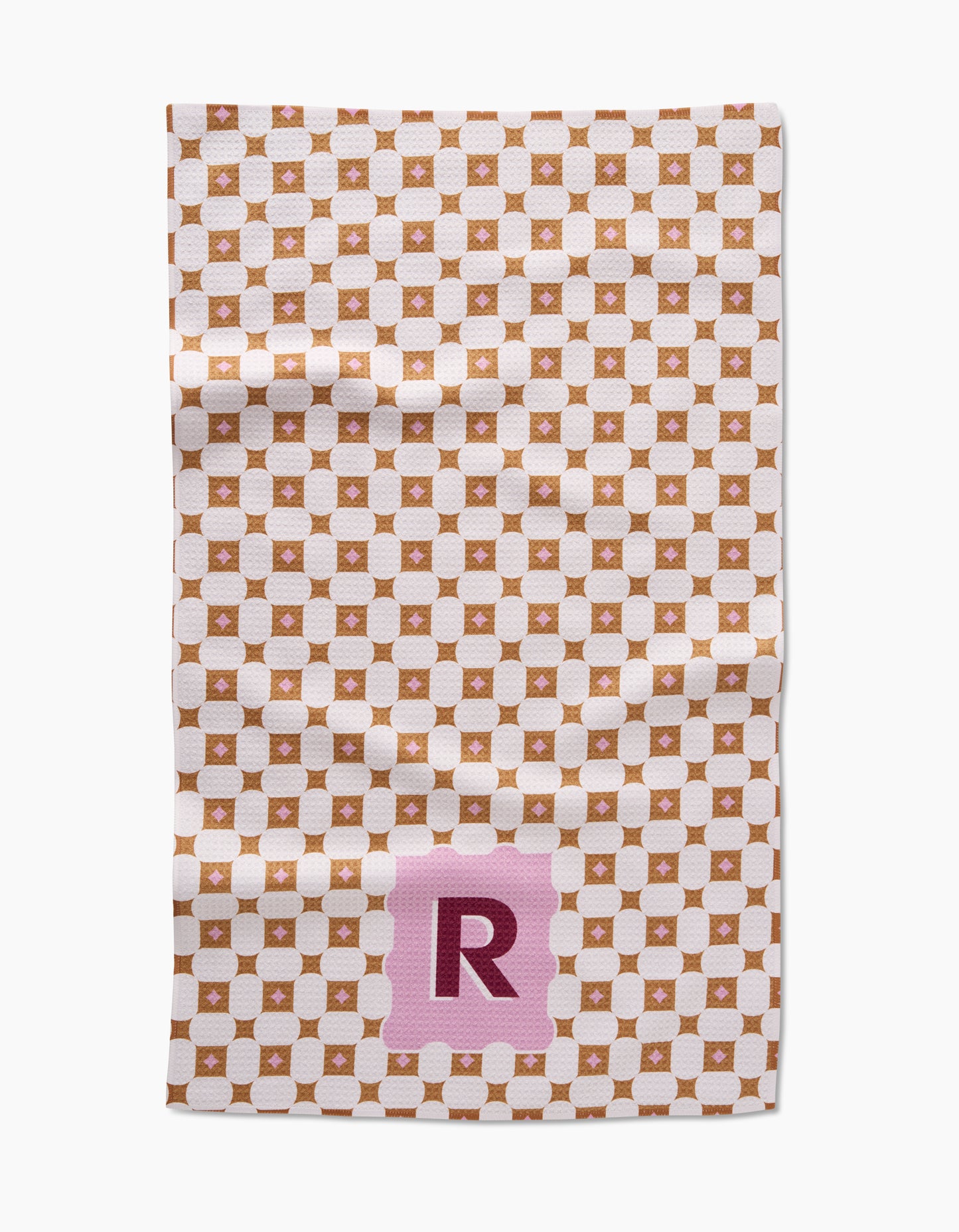 Geometry Monogram Tile Tea Towel