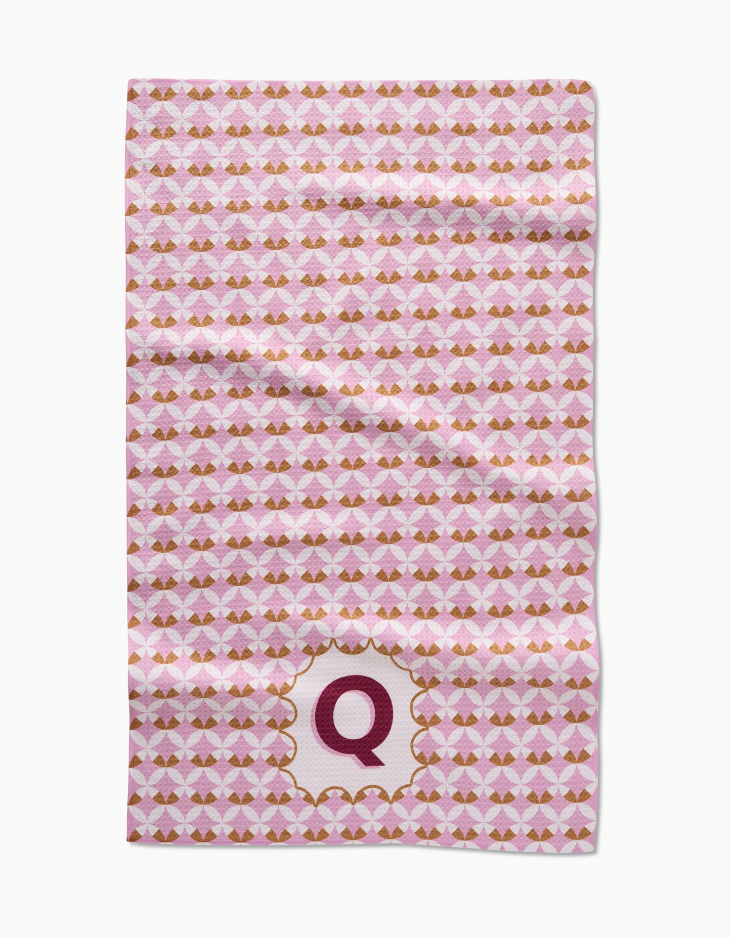 Geometry Monogram Tile Tea Towel