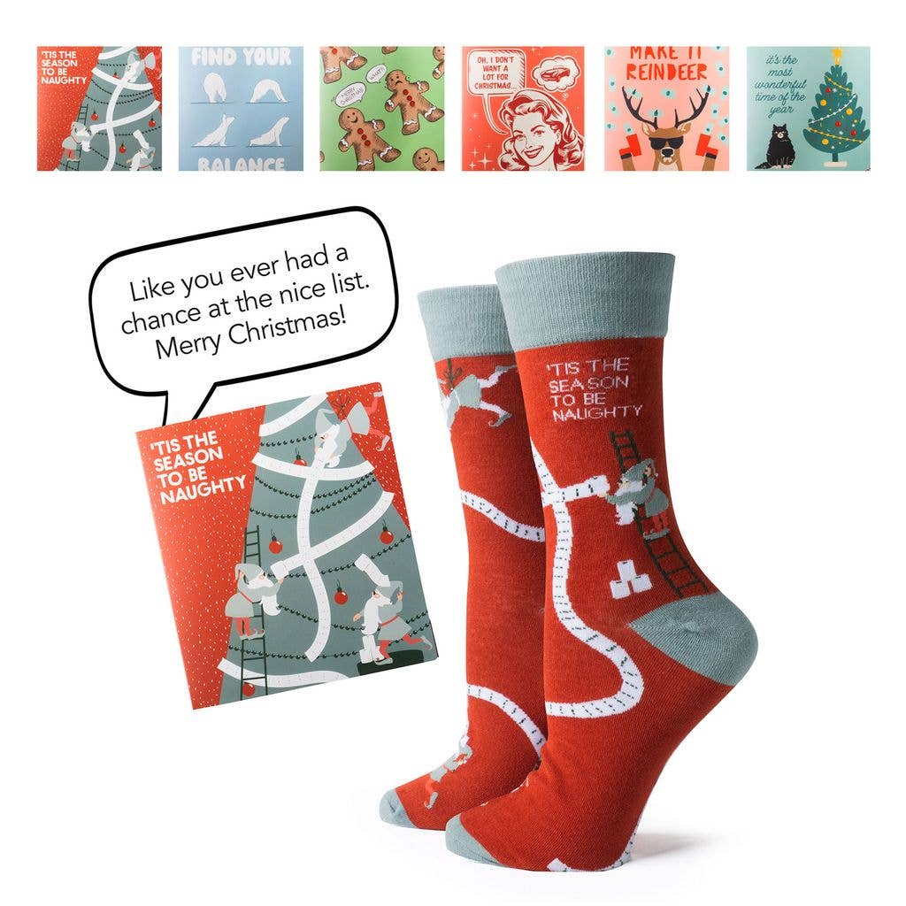 Two Left Feet Holiday Giftable Sock Cards
