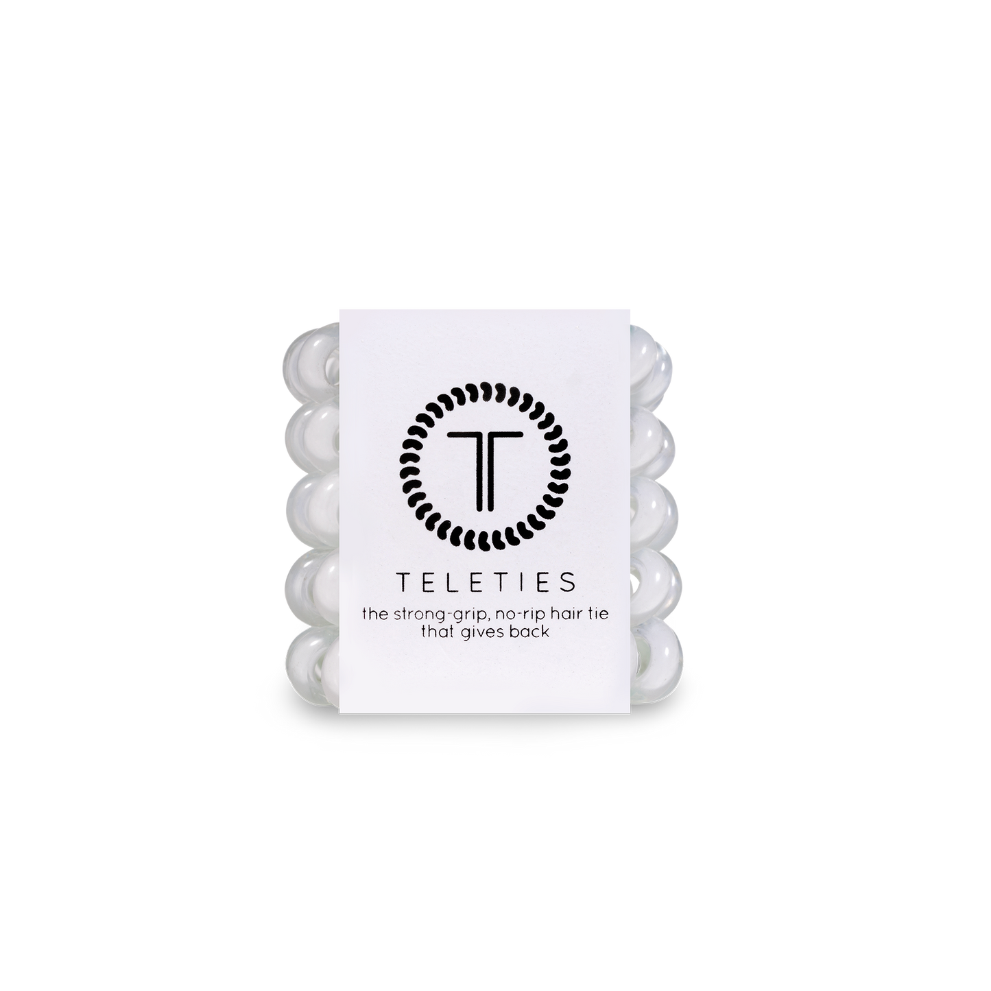 Teleties Spiral Hair Coils | Tiny | Coconut White Hair Ties