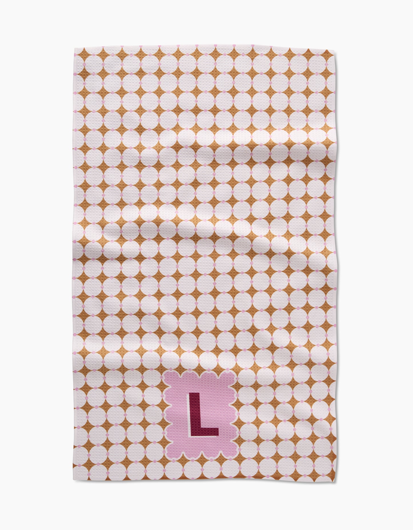 Geometry Monogram Tile Tea Towel
