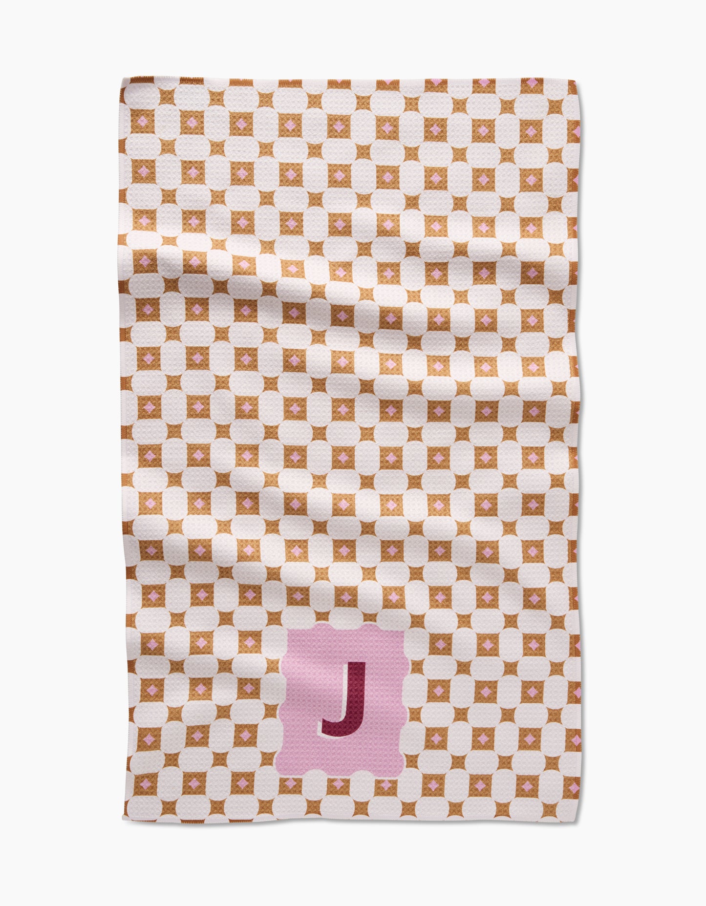 Geometry Monogram Tile Tea Towel