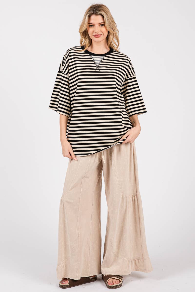 Striped Oversized Top