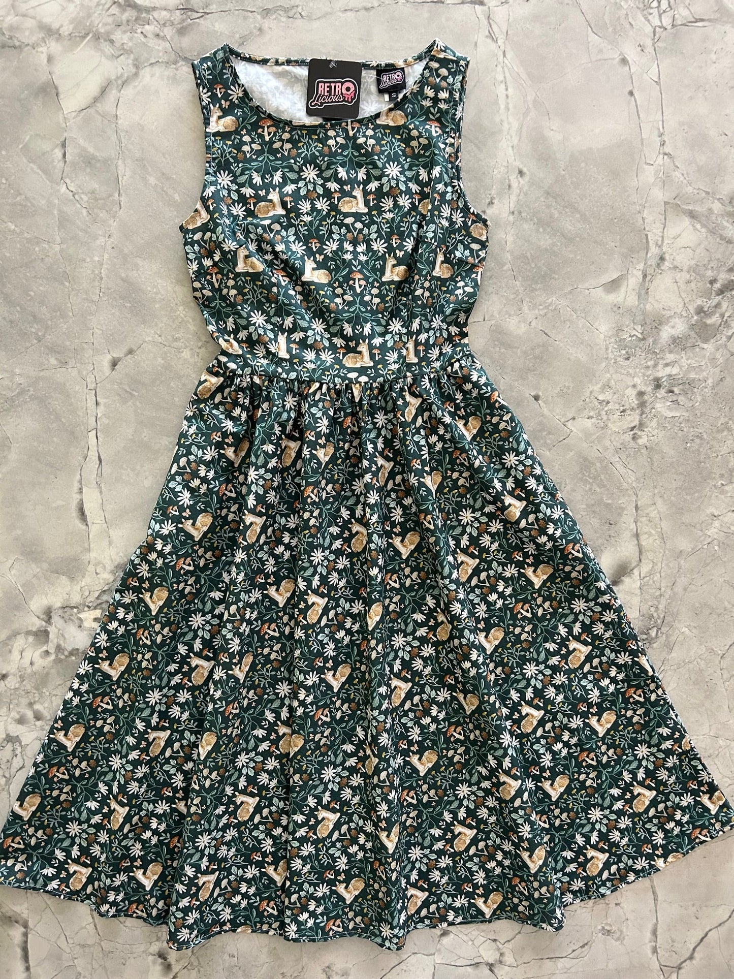 Online Only Deer Midi Dress