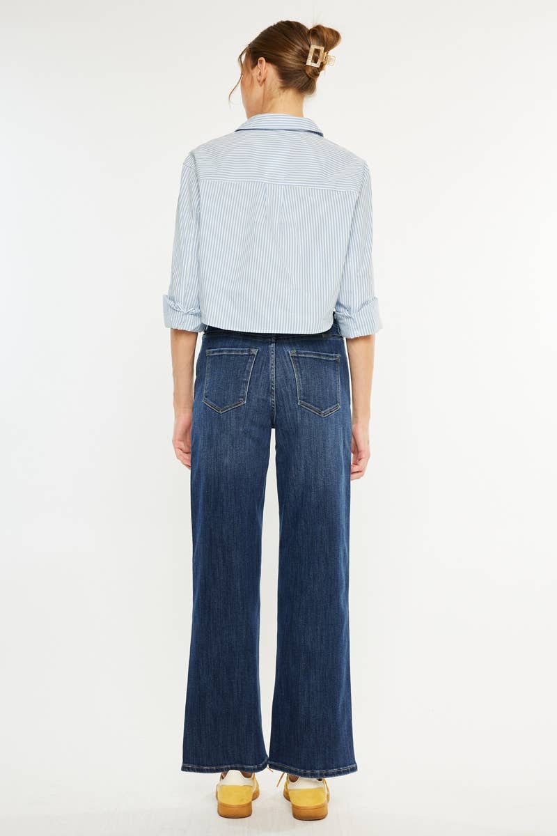 Crater High Rise Wide Leg Kan Can