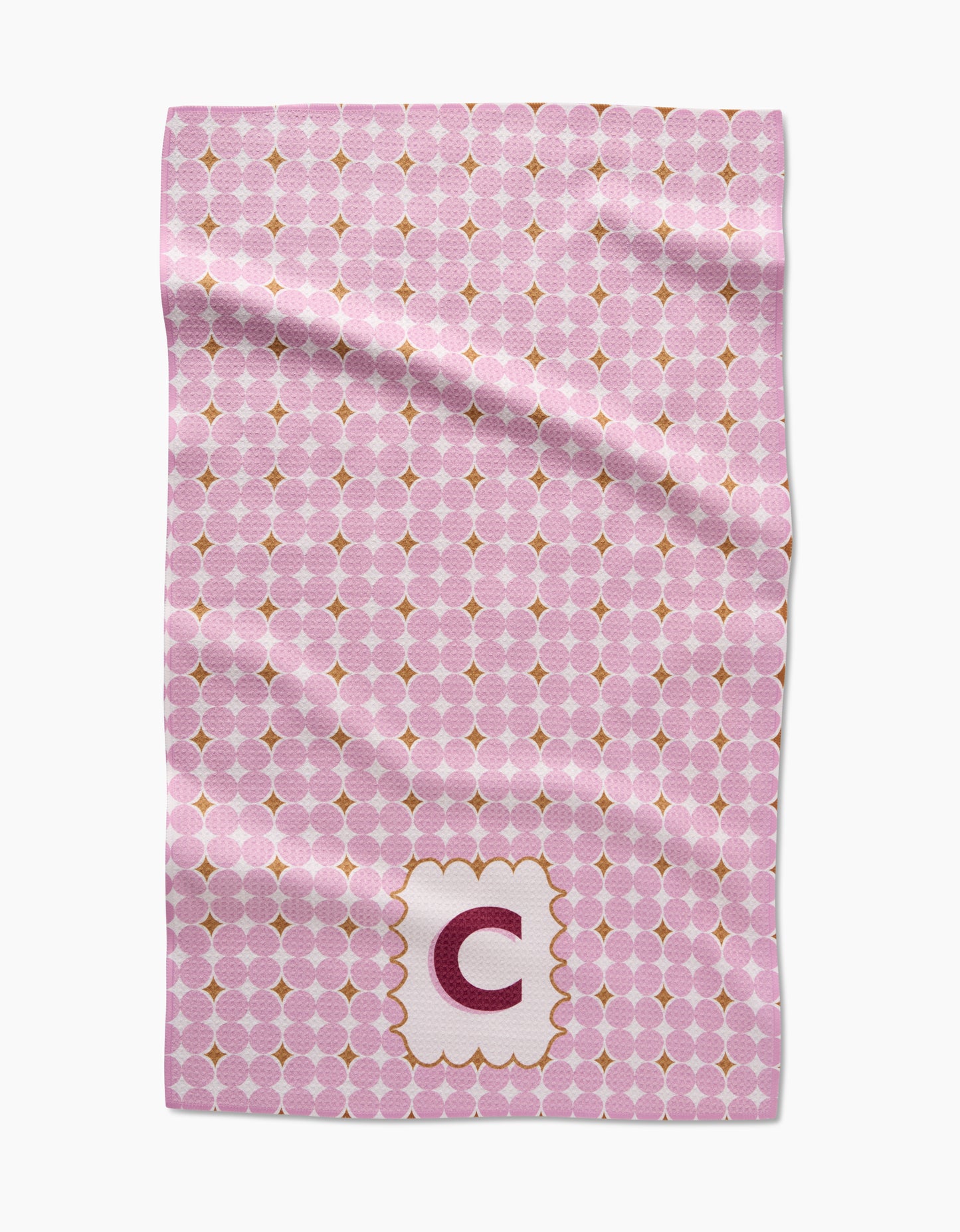 Geometry Monogram Tile Tea Towel