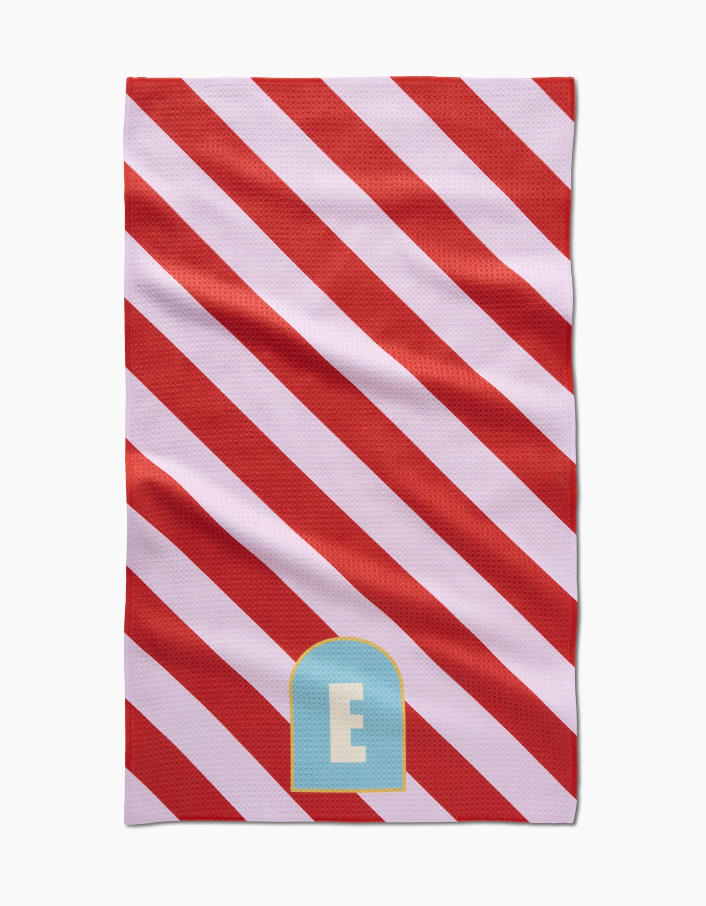 Geometry Monogram Stripe Tea Towel