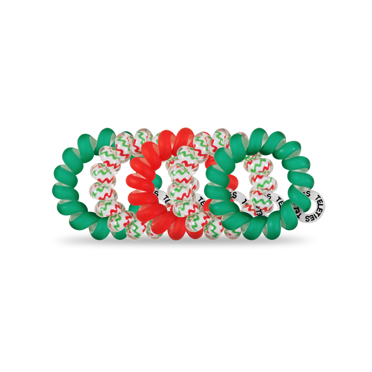 Teleties Spiral Hair Coils | Tiny | Santa Baby Hair Ties