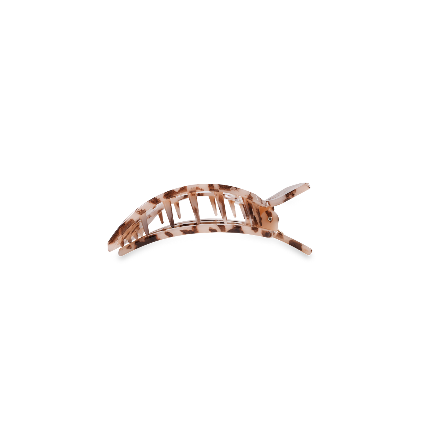 Teleties Square Flat Hair Clip | Small | Blonde Tortoise