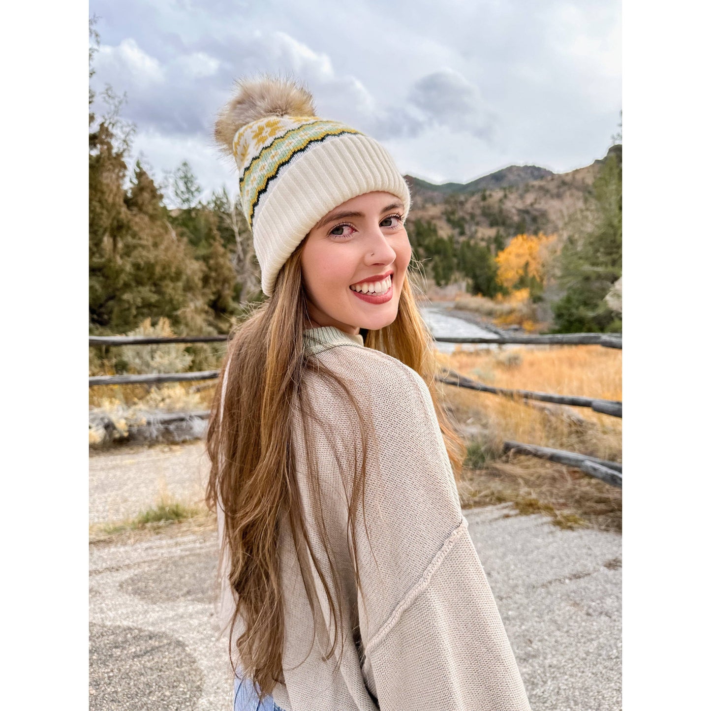 CC Beanie Fair Isle Print