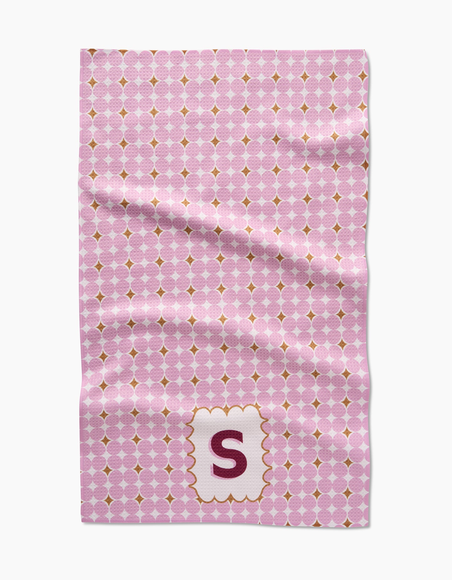 Geometry Monogram Tile Tea Towel