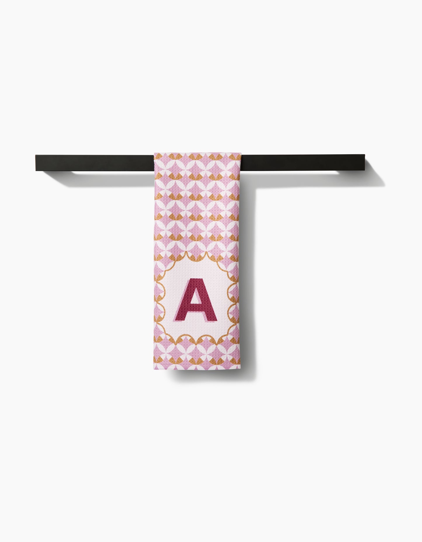 Geometry Monogram Tile Tea Towel