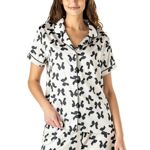 Hello Mello Satin Pajama Top