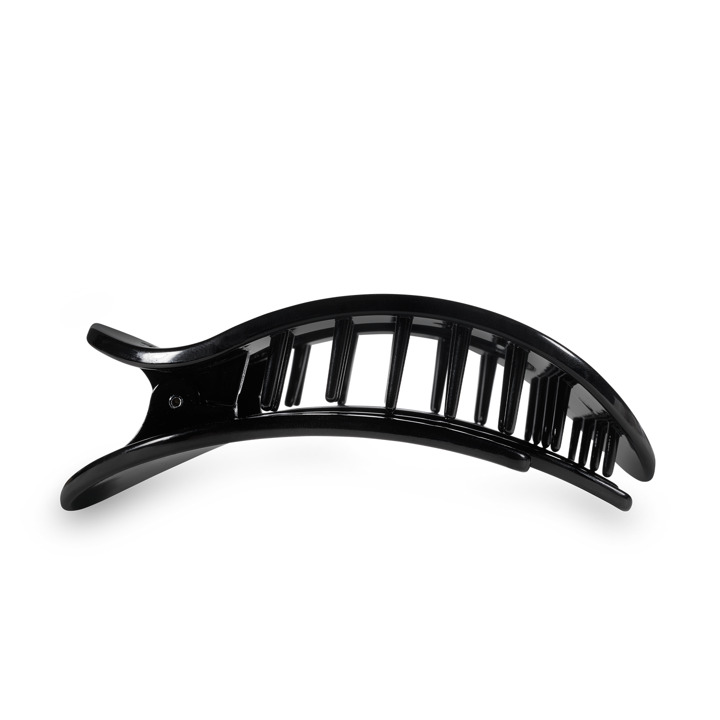 Teleties Round Flat Hair Clip | Large | Jet Black