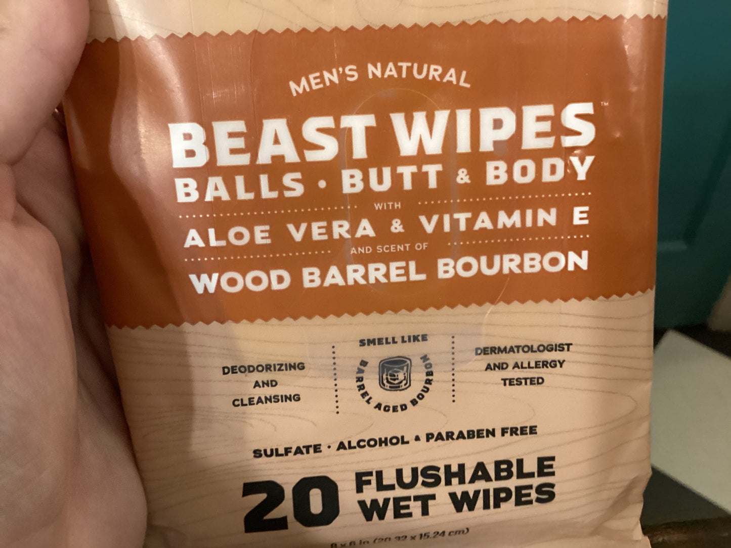 Dr. Squatch Wood Barrel Bourbon Wipes