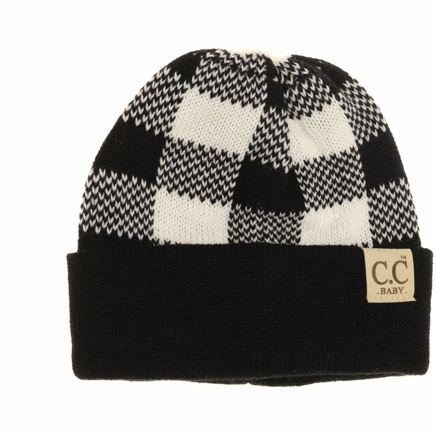 CC Newborn Plaid Beanie