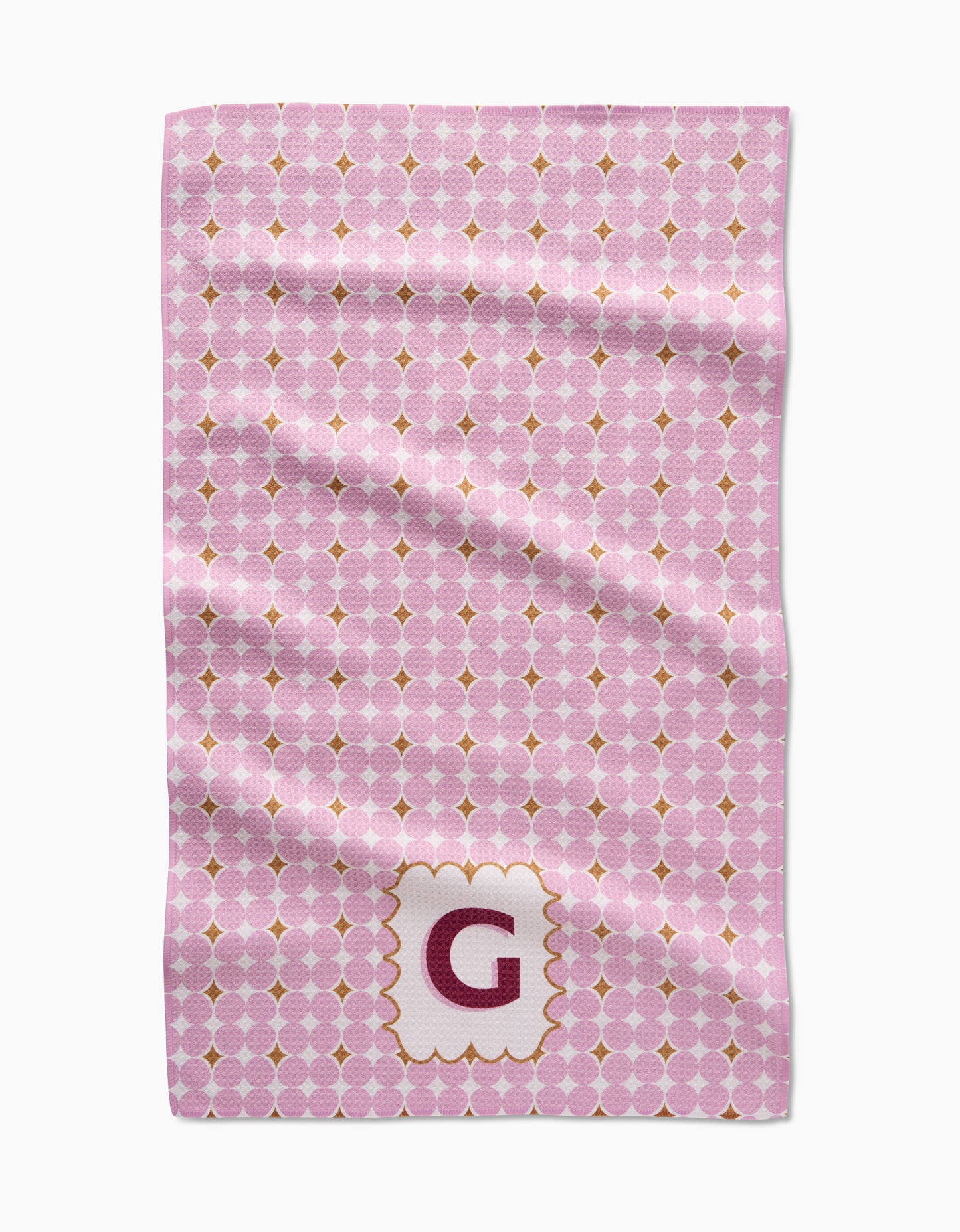 Geometry Monogram Tile Tea Towel