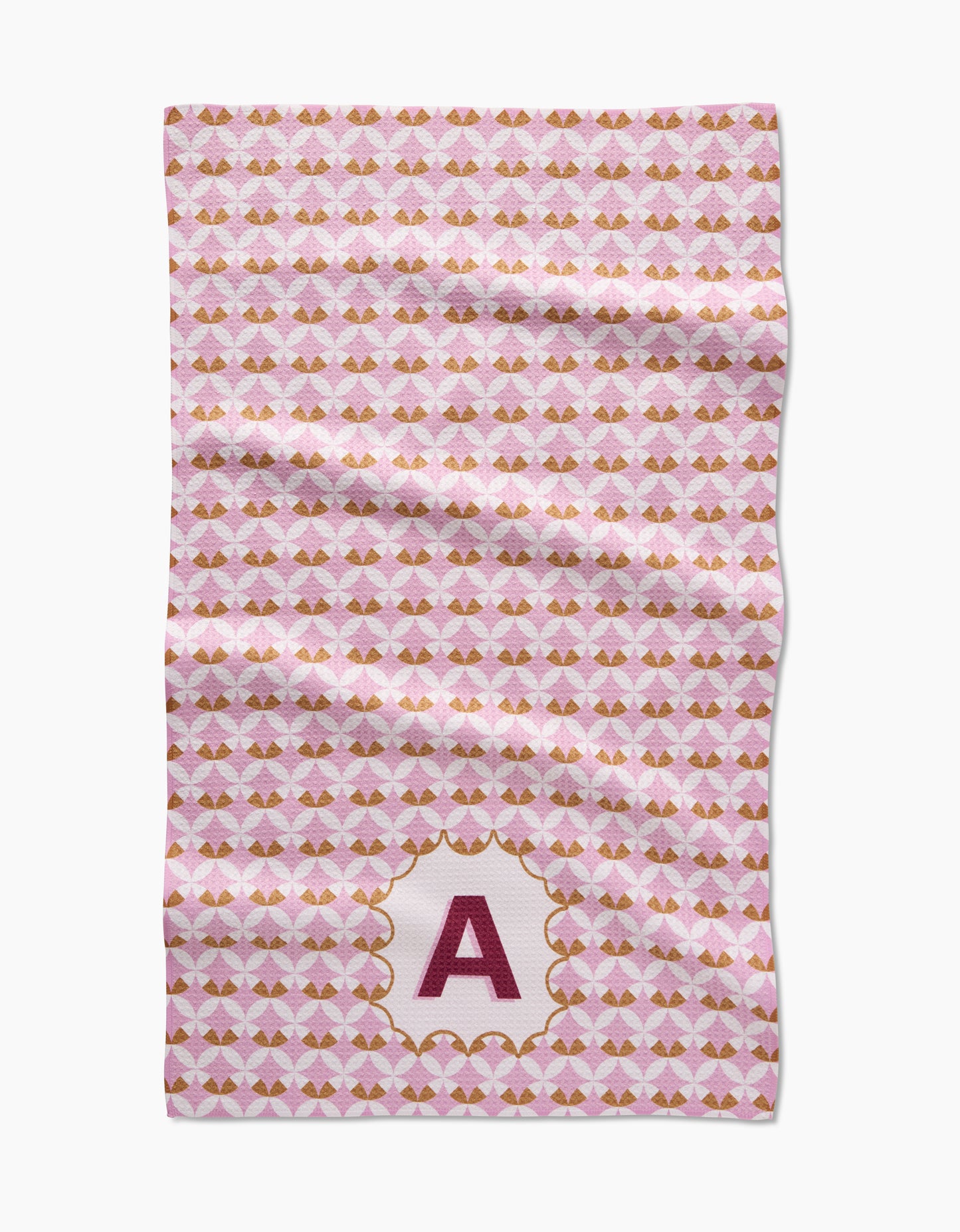 Geometry Monogram Tile Tea Towel
