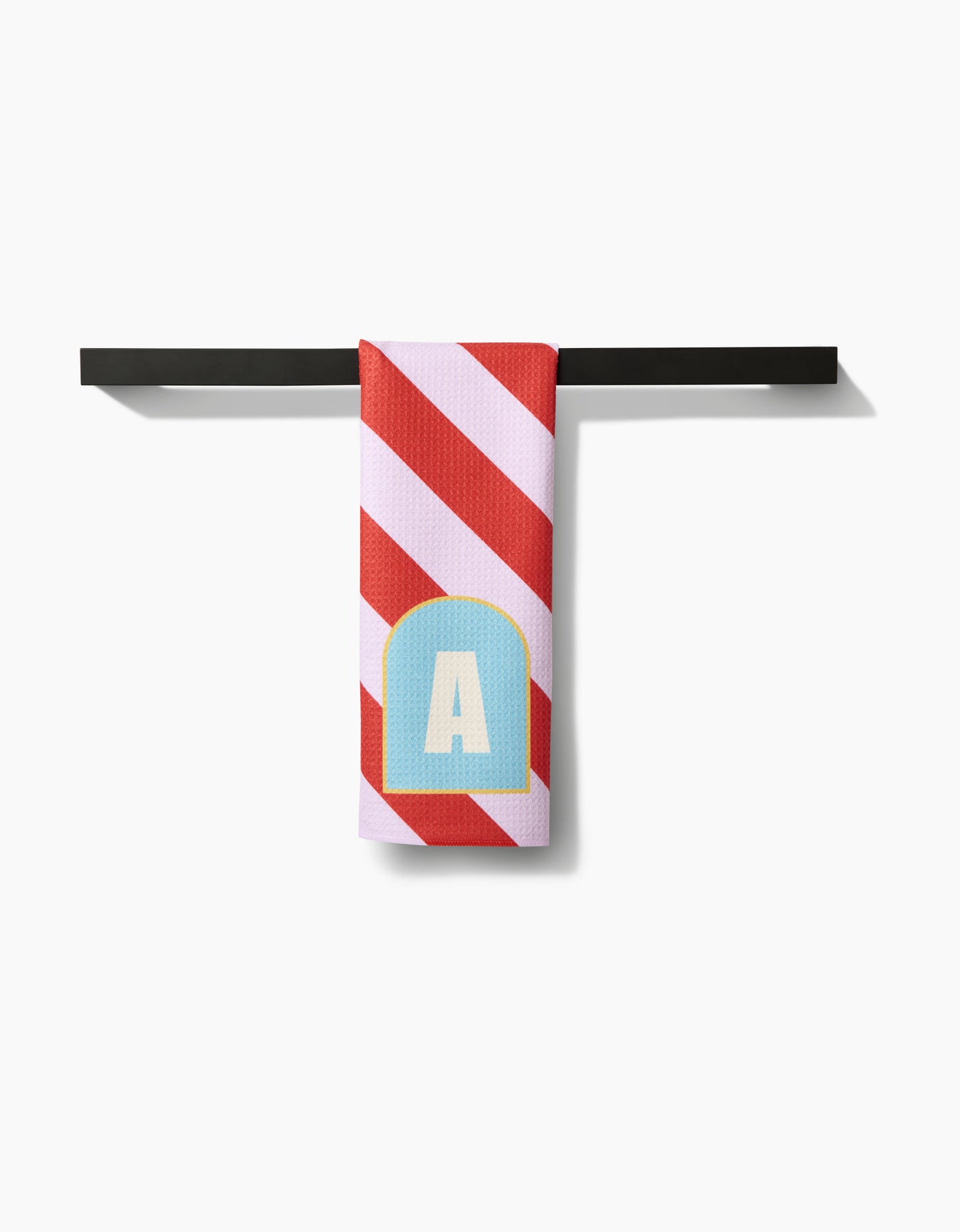 Geometry Monogram Stripe Tea Towel