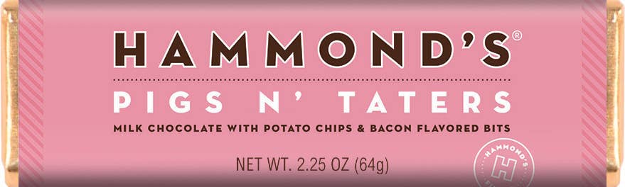 Hammond’s Pigs N' Taters Milk Chocolate Candy Bar