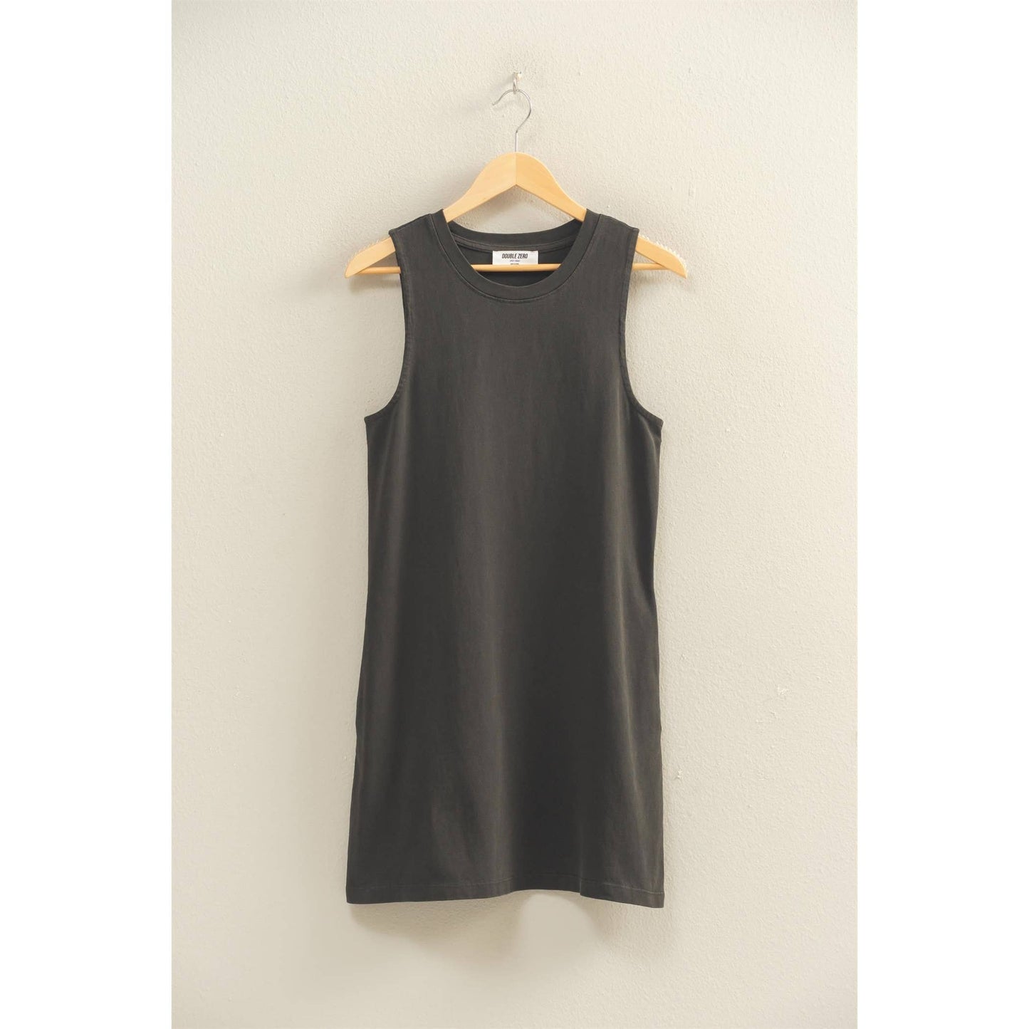 Pigment Dyed Sleeveless Mini Dress