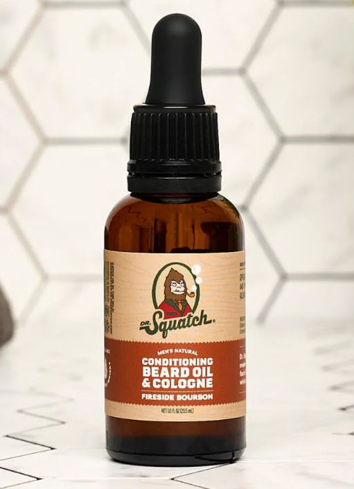 Dr. Squatch Fireside Bourbon Conditioning Beard Oil and Cologne