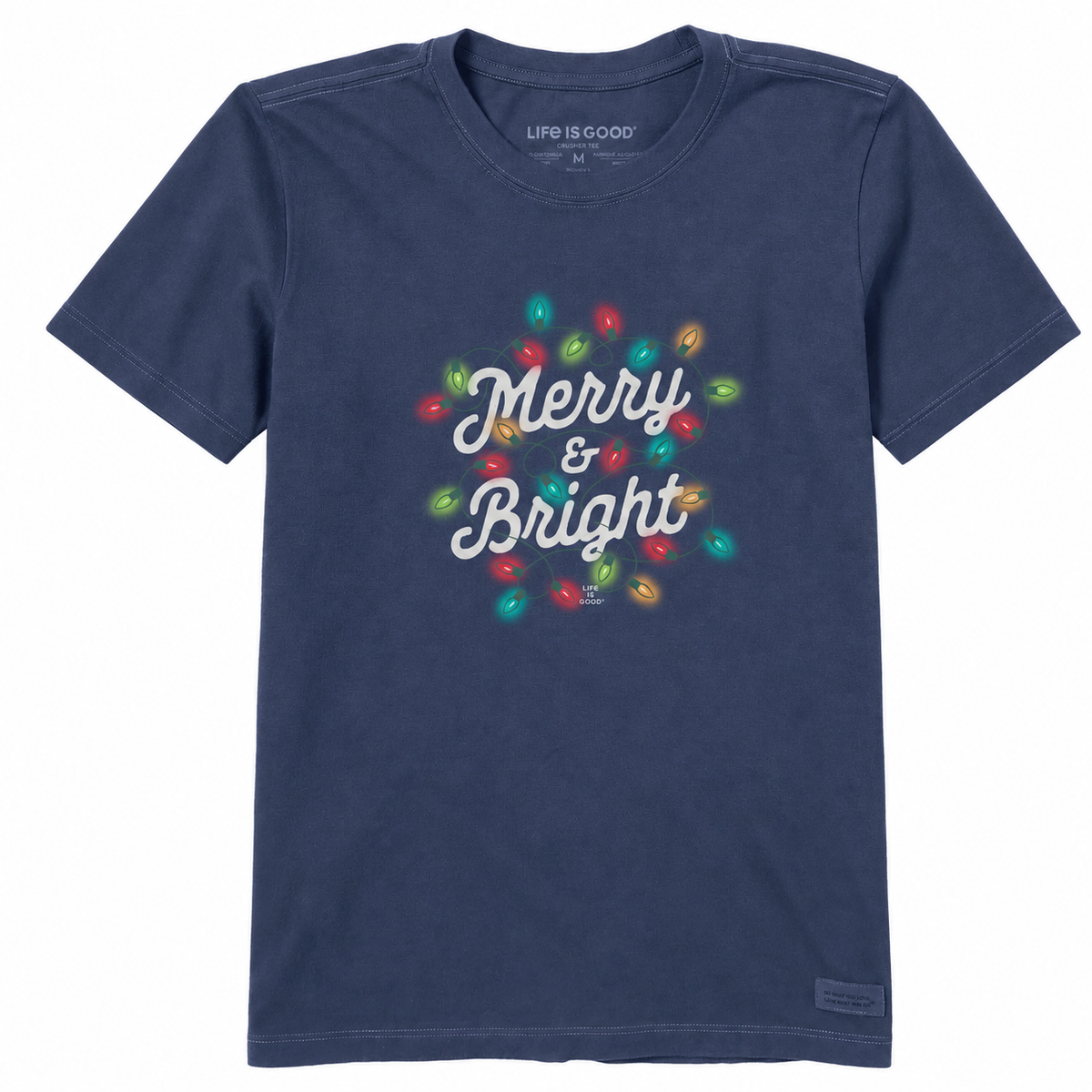 WOMEN'S MERRY & BRIGHT LIGHTS SHORT SLEE