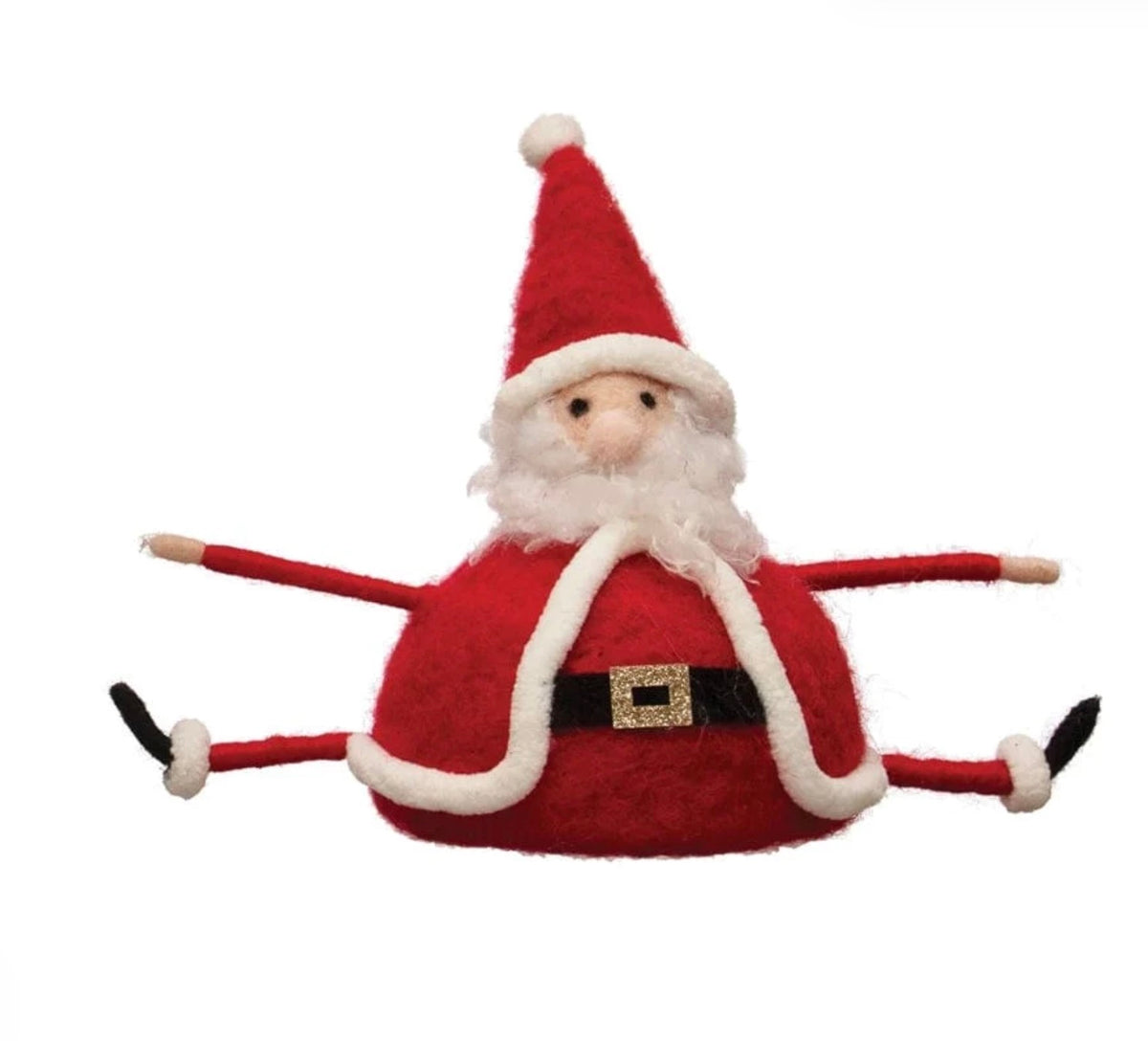 Wool Felt Sitting Santa