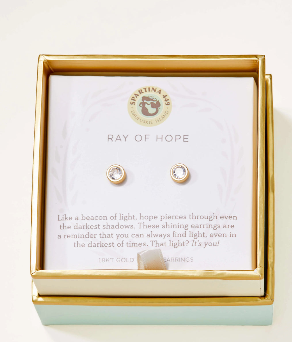 Spartina Sea La Vie Stud Earrings Ray of Hope/Gem