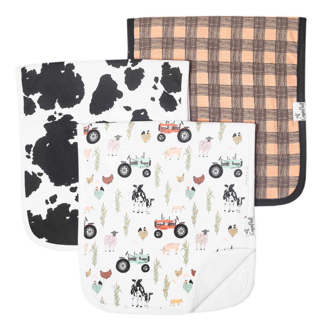 Copper Pearl Burp Cloth Set (3 piece)