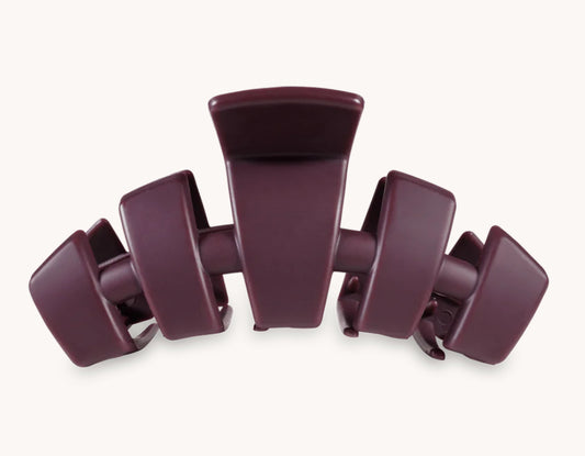 Teleties Classic Hair Clip-Burgundy Bliss