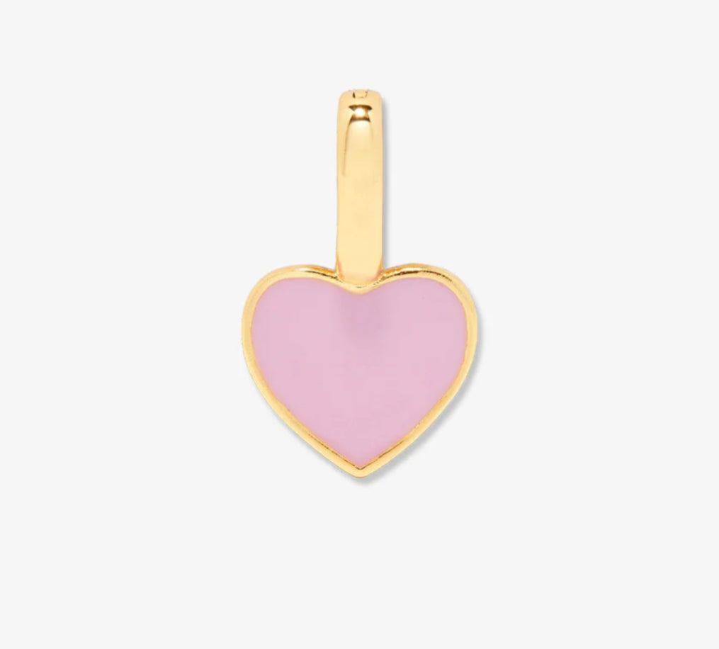 Pura Vida Harper Pink Enamel Heart Charm