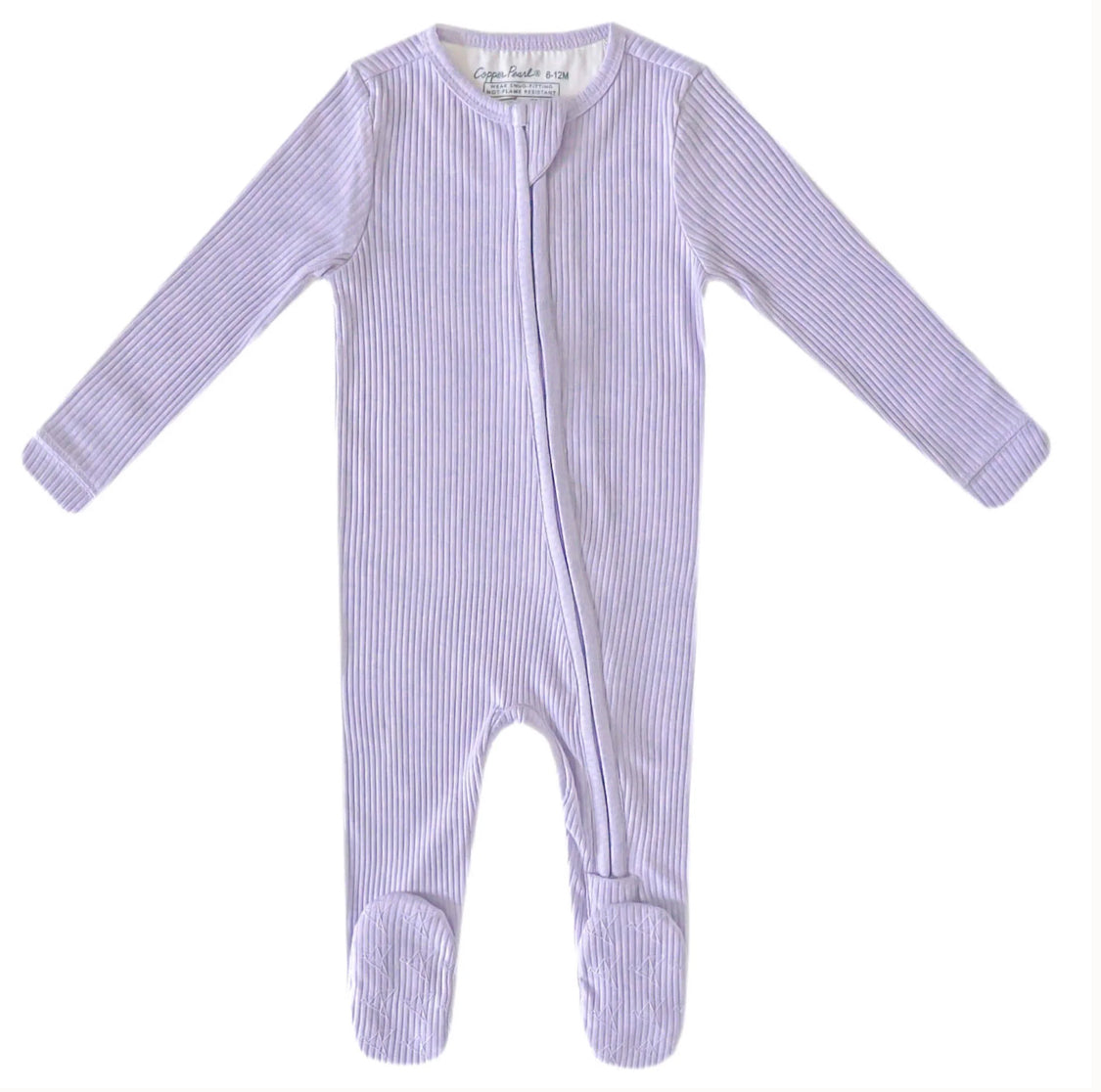 Copper Pearl Zip Up Footie 0-3 months