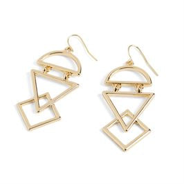 Whispers Layered Geometric Earring