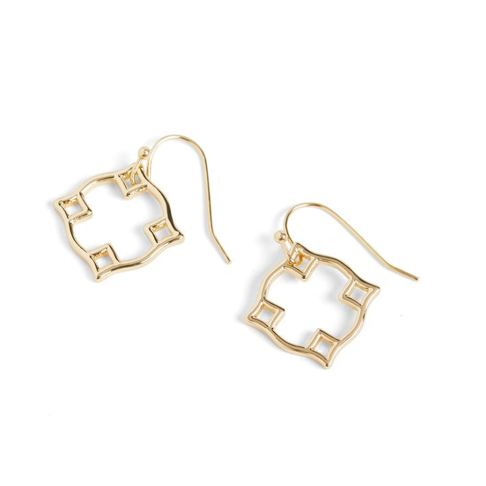 Whispers Pointed Circle Earrings