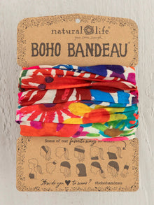 Natural Life Boho Bandeau-Bright Floral Garden
