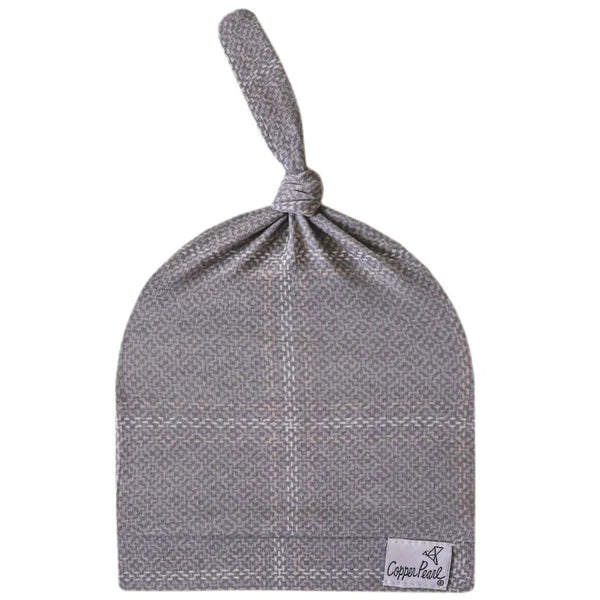 Copper Pearl Top Knot Hat