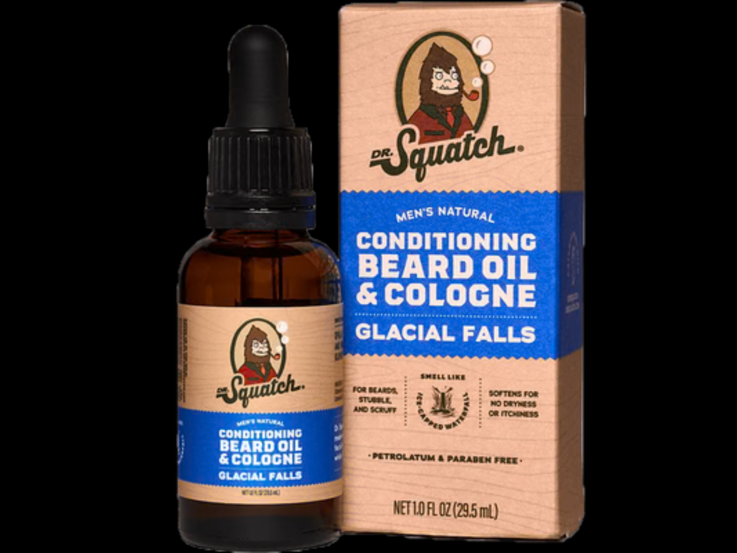 Glacial Falls Dr. Squatch Conditioning Beard Oil and Cologne