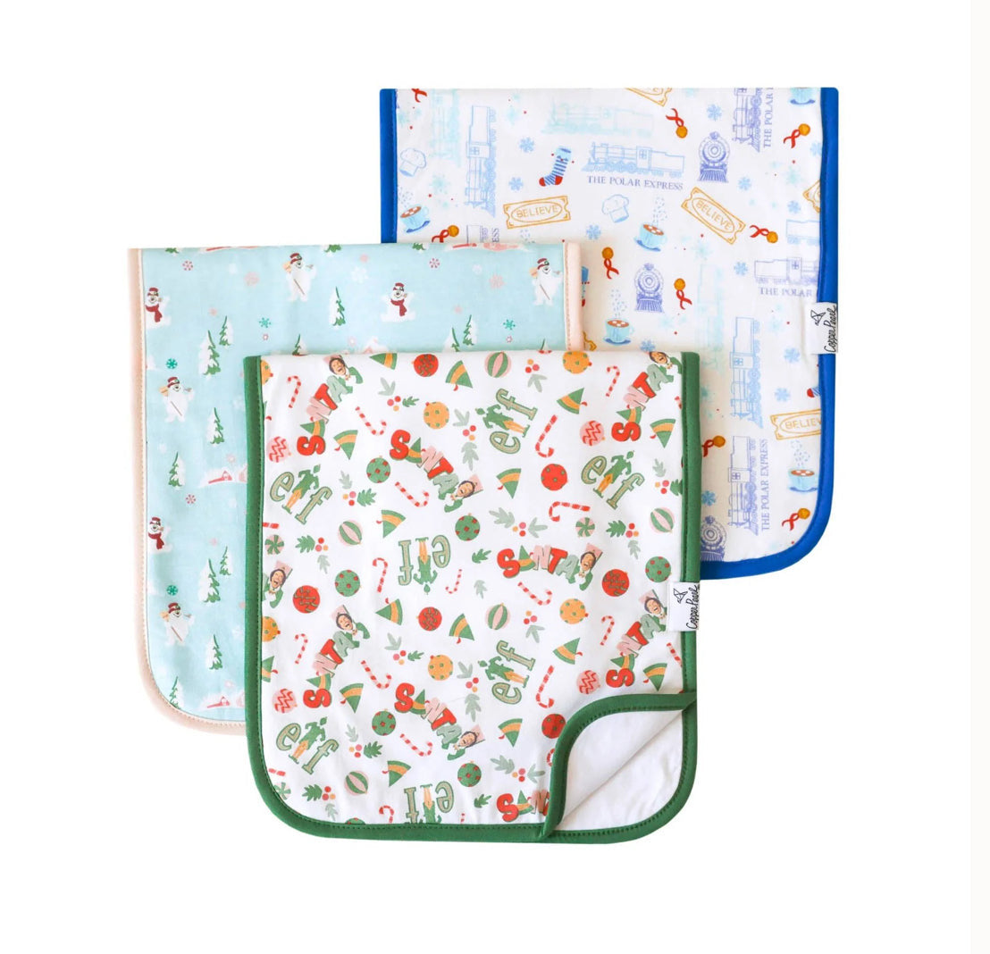 Premium Burp Cloths - Christmas Classics