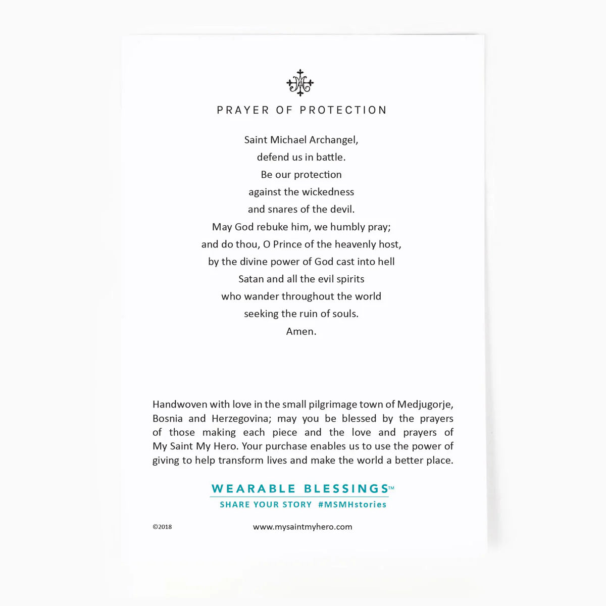 Archangel Michael Protection Bracelet