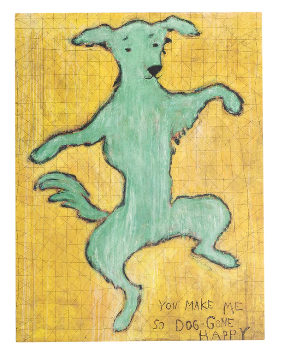 12"x16" Dancing Dog Art Poster