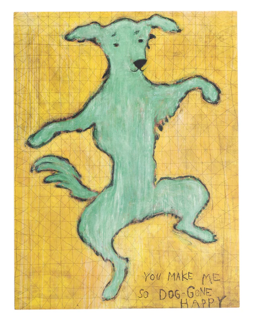 12"x16" Dancing Dog Art Poster