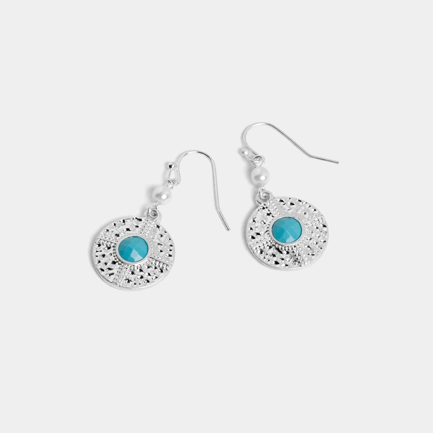 Whispers Plated Turquoise Earring