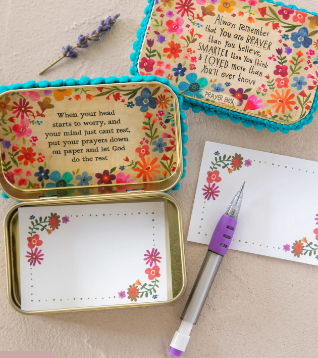 Natural Life Tin Prayer Box - Always Remember