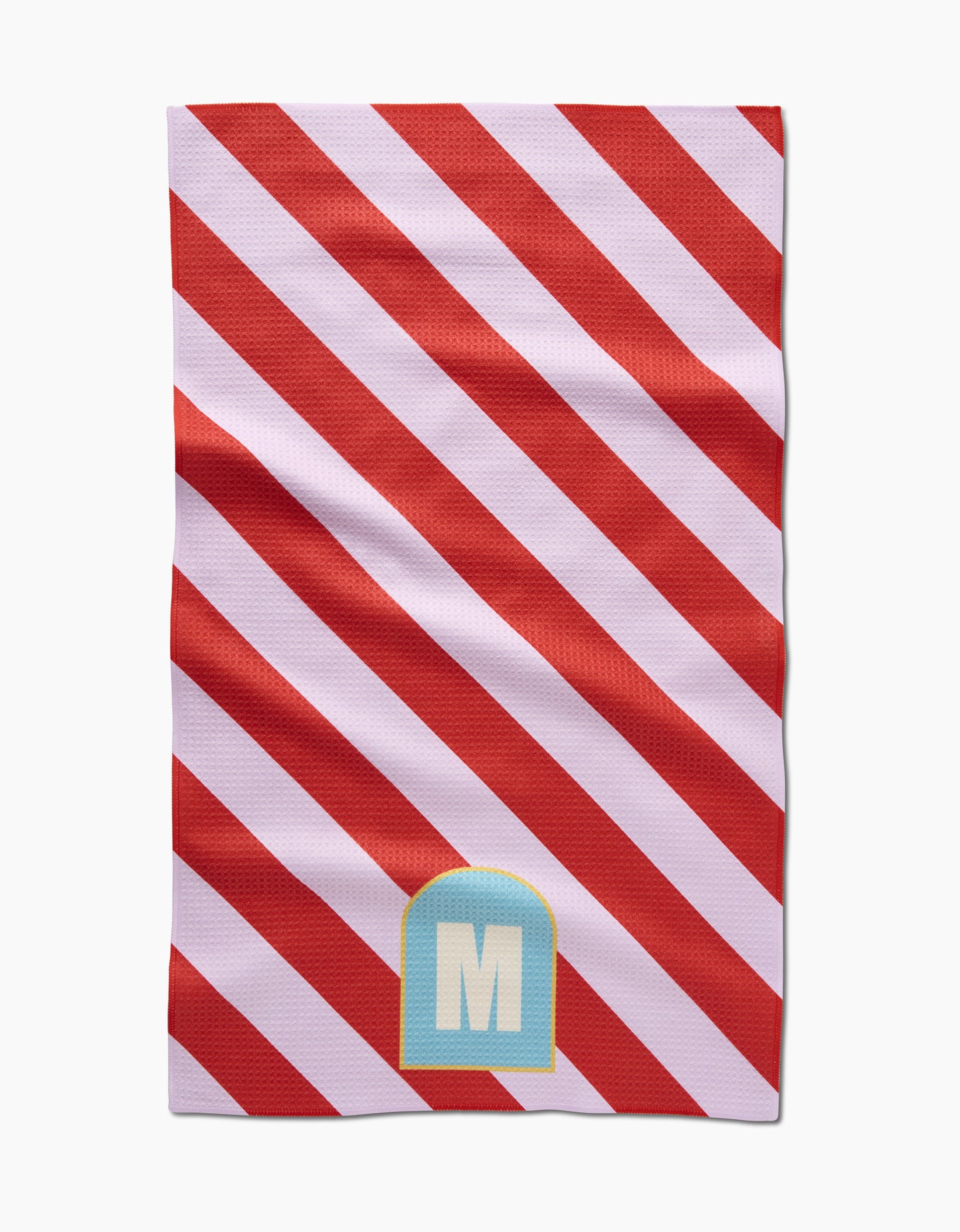 Geometry Monogram Stripe Tea Towel
