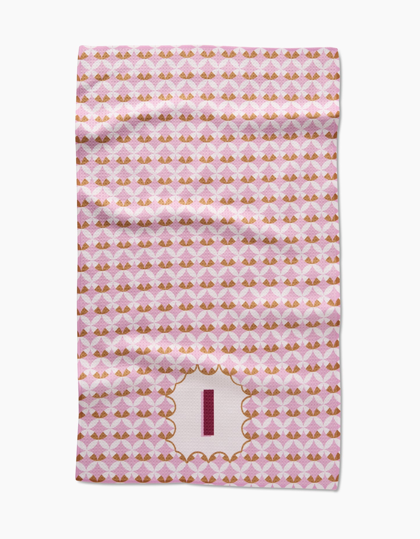 Geometry Monogram Tile Tea Towel