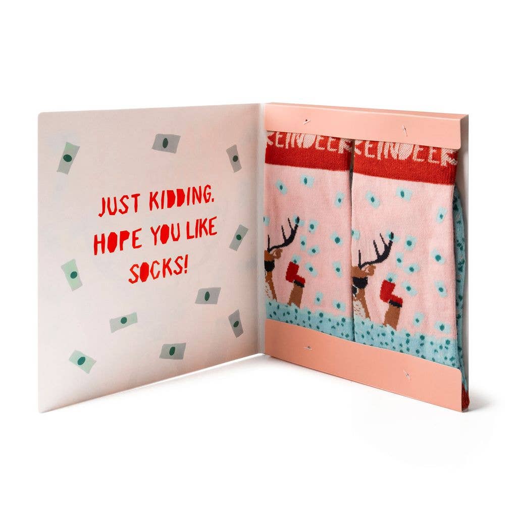 Two Left Feet Holiday Giftable Sock Cards